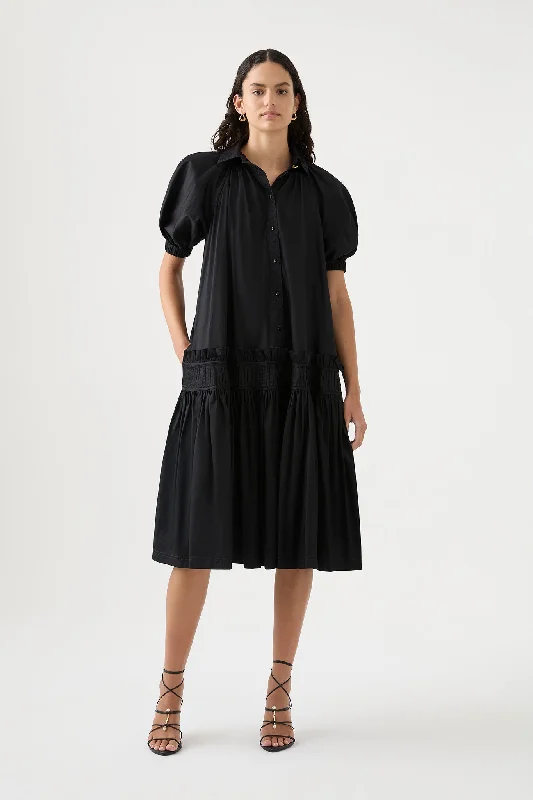 Novella Midi Smock Dress