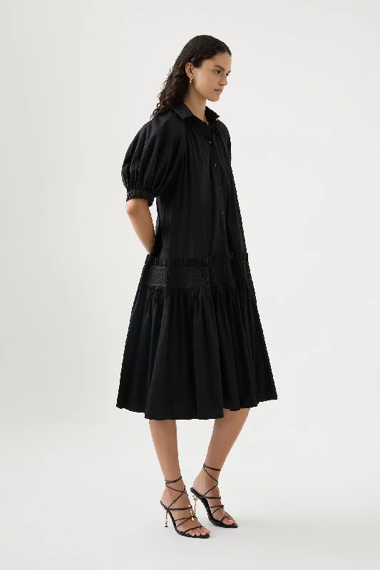 Novella Midi Smock Dress