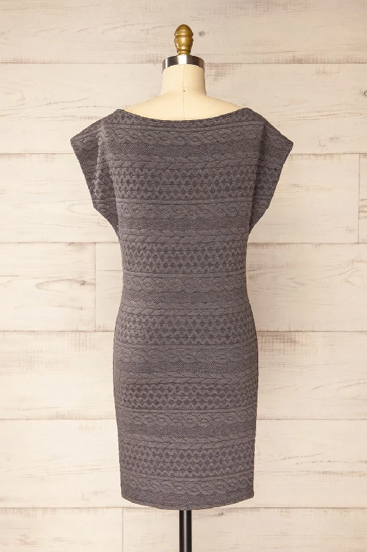 Eva-Marie Grey | Cable Pattern Short Dress