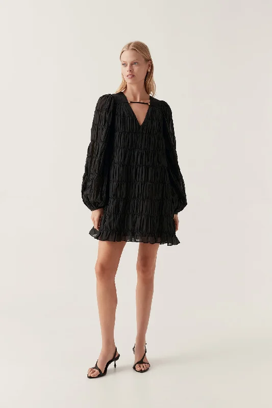 Evelina Ruched Mini Dress