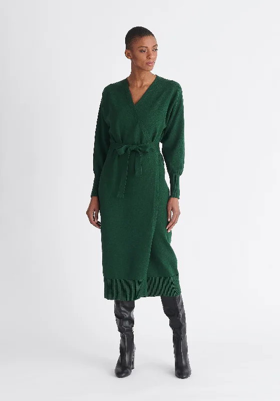 Knitted Wrap Dress