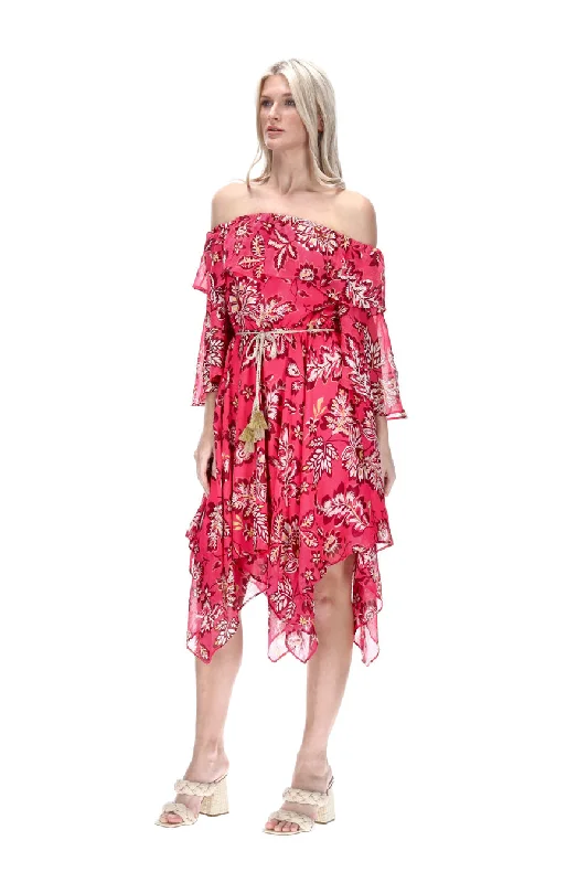 Lauren Off Shoulder Midi Dress