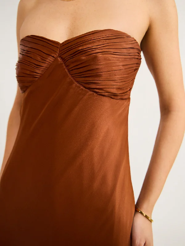 Hansen and Gretel Becca Dress in Chestnut