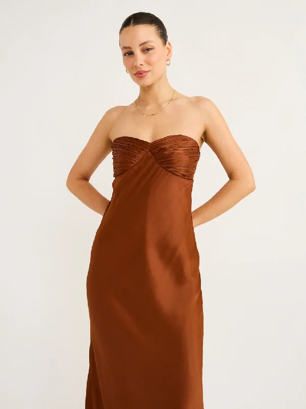 Hansen and Gretel Becca Dress in Chestnut