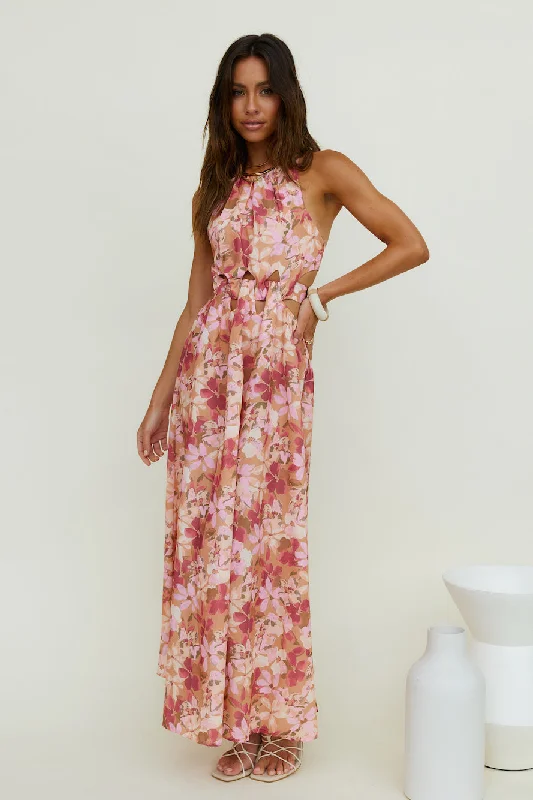 By The Breakwater Maxi Dress Brown