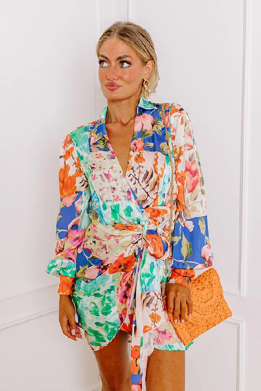 Capture the Magic Floral Wrap Dress