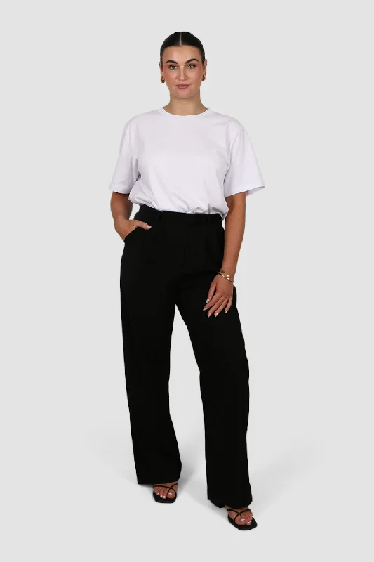 DOWNTOWN WIDE LEG PANT BLACK TALL FIT