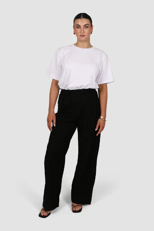 DOWNTOWN WIDE LEG PANT BLACK TALL FIT