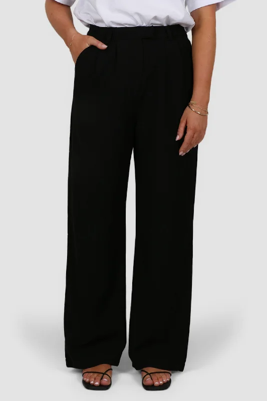 DOWNTOWN WIDE LEG PANT BLACK TALL FIT