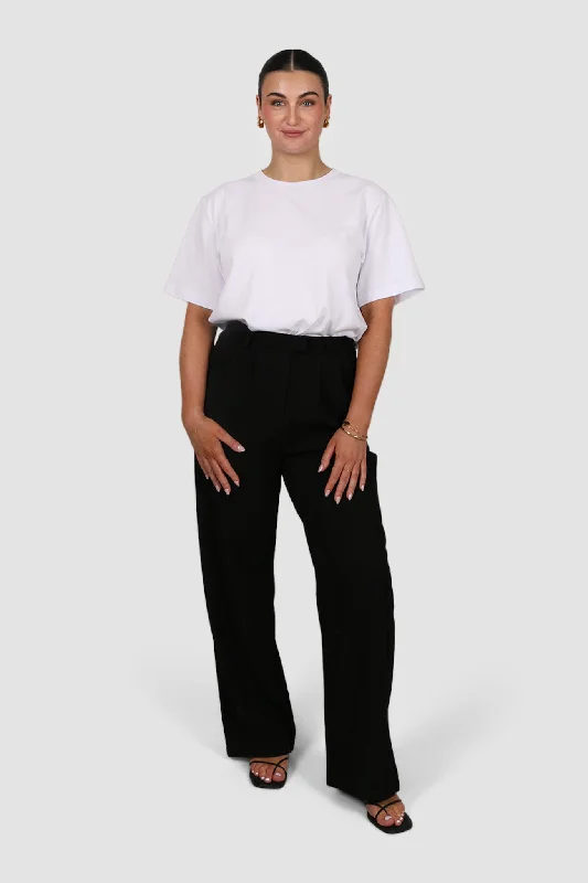 DOWNTOWN WIDE LEG PANT BLACK TALL FIT