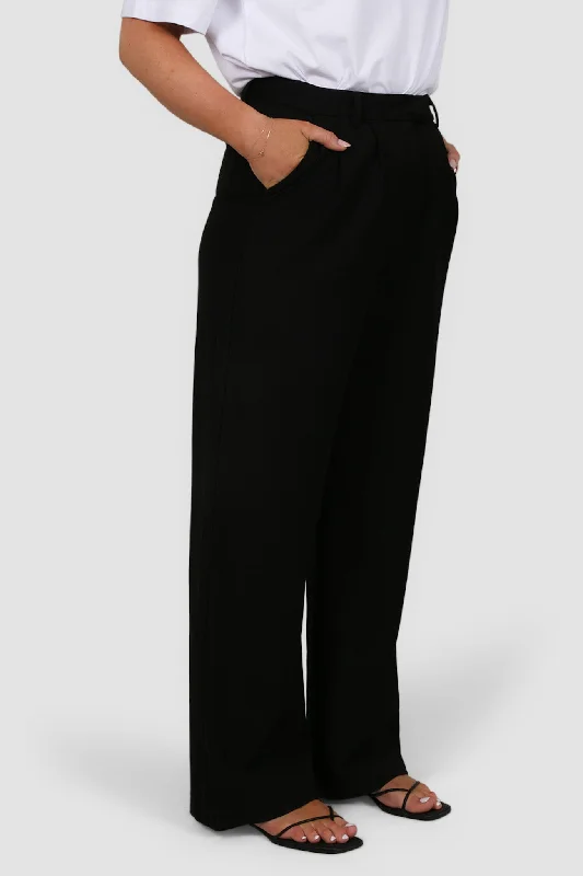 DOWNTOWN WIDE LEG PANT BLACK TALL FIT