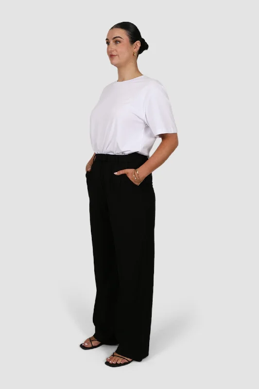 DOWNTOWN WIDE LEG PANT BLACK TALL FIT