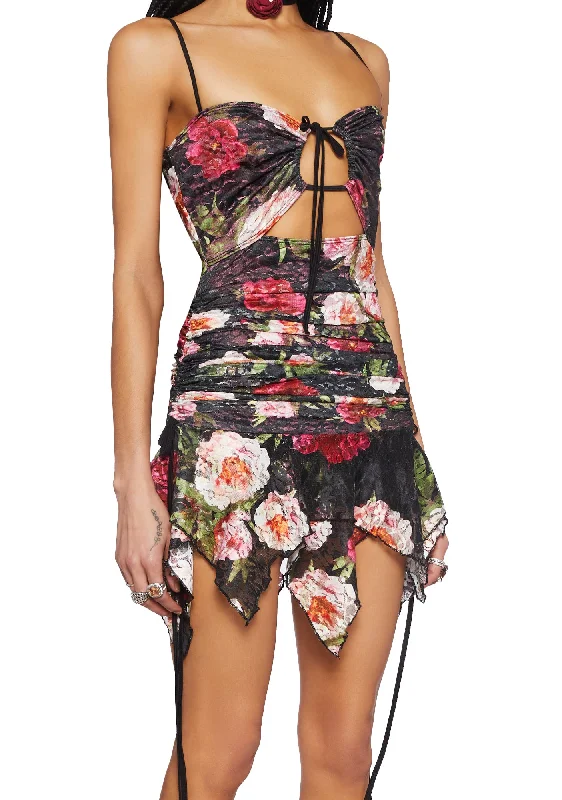 Heartfelt Horizon Mini Dress - Floral