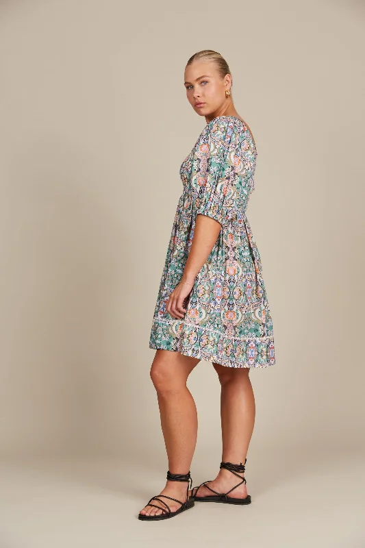 Isle of Mine - Remi Mini Dress - Lotus Fleuron PRESALE AUGUST DELIVERY