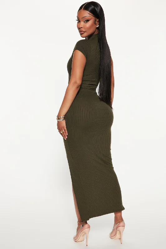 Lacey Maxi Dress - Olive