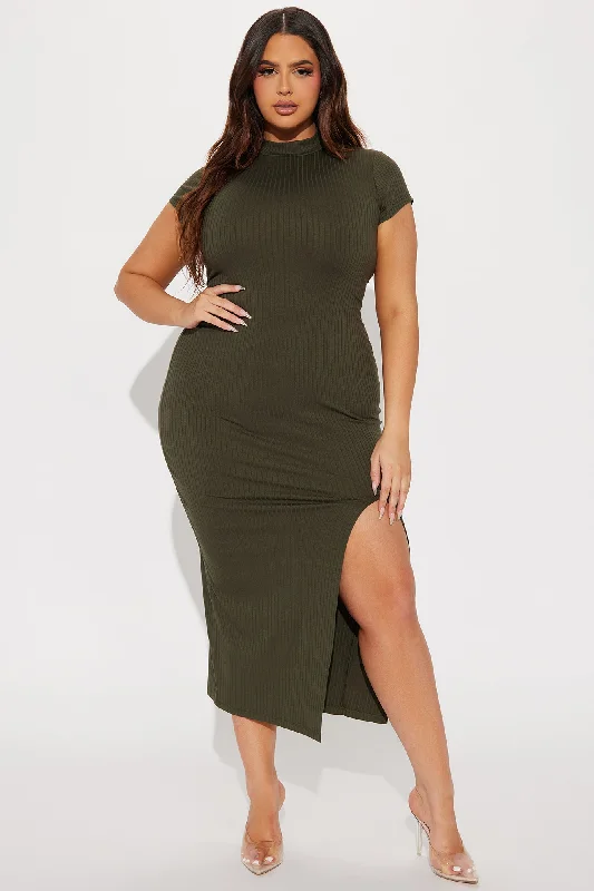 Lacey Maxi Dress - Olive