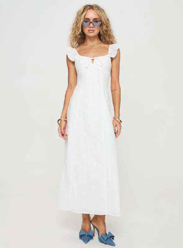 Lombardi Maxi Dress White