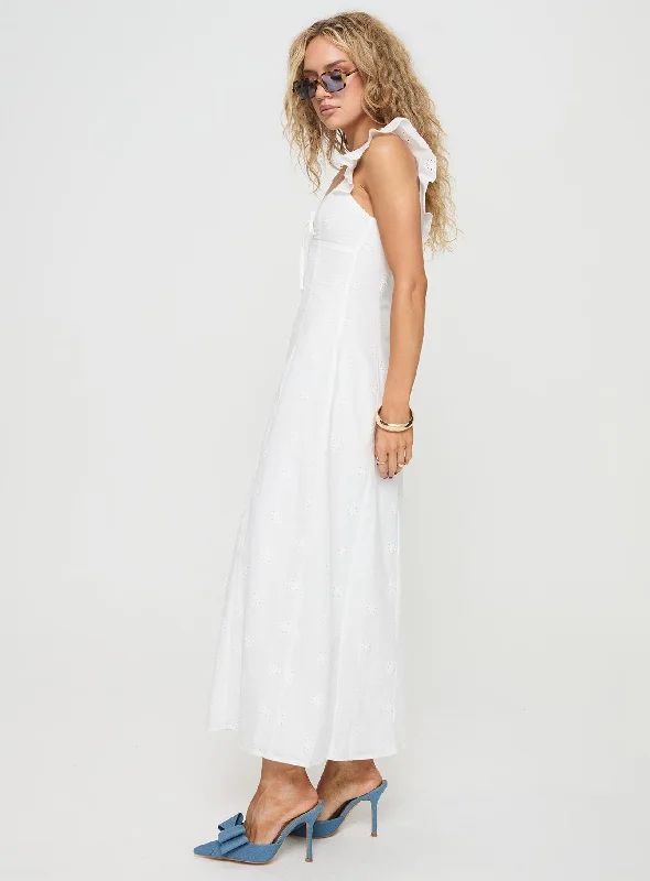 Lombardi Maxi Dress White