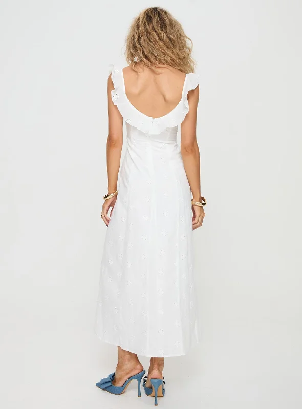 Lombardi Maxi Dress White