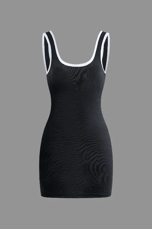 Contrast Tank Mini Dress