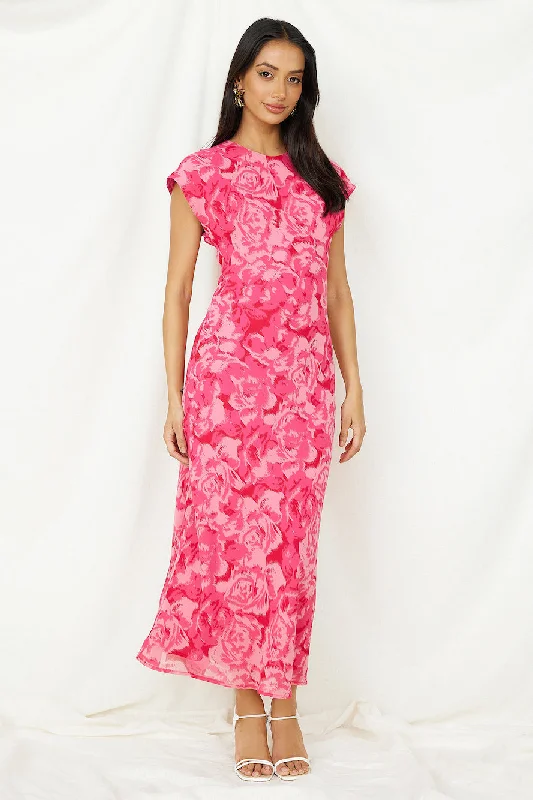 Speak Softly Maxi Dress Pink