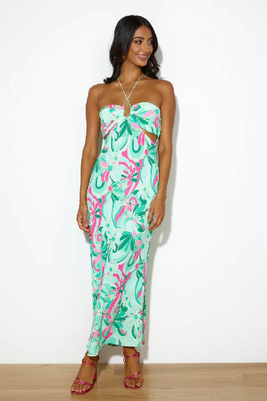 Summer Mood Maxi Dress Green