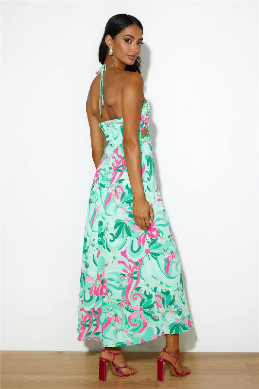 Summer Mood Maxi Dress Green