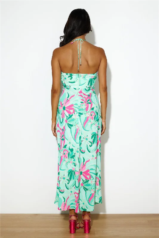 Summer Mood Maxi Dress Green