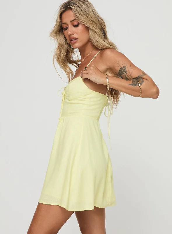 Tassos Mini Dress Lemon