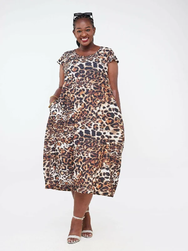 Twilight Collections Maxi Dresses Tent Dress - Animal Print