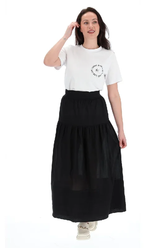 Gianna Maxi Skirt Black