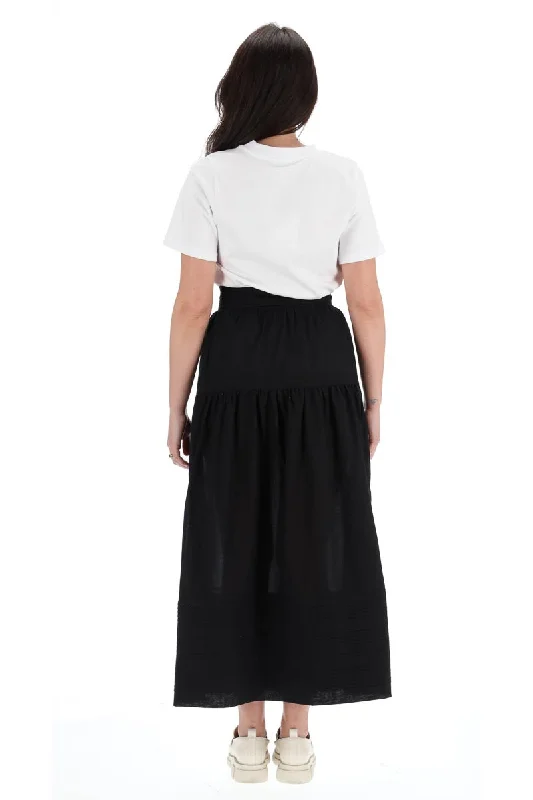 Gianna Maxi Skirt Black