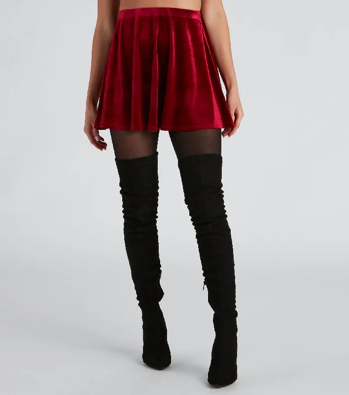 Lil' Red Velvet Halloween Skirt