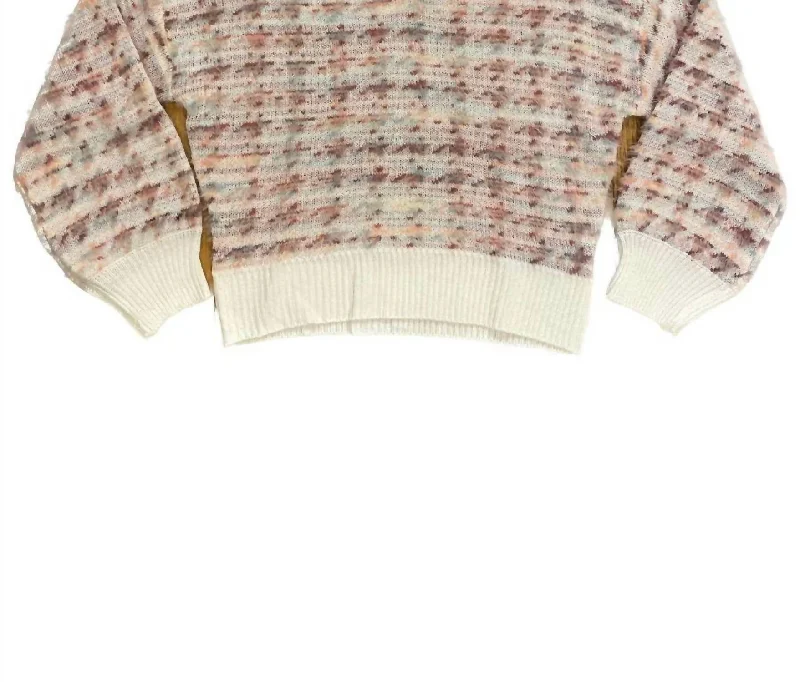 Anika Sweater In Pink Multi