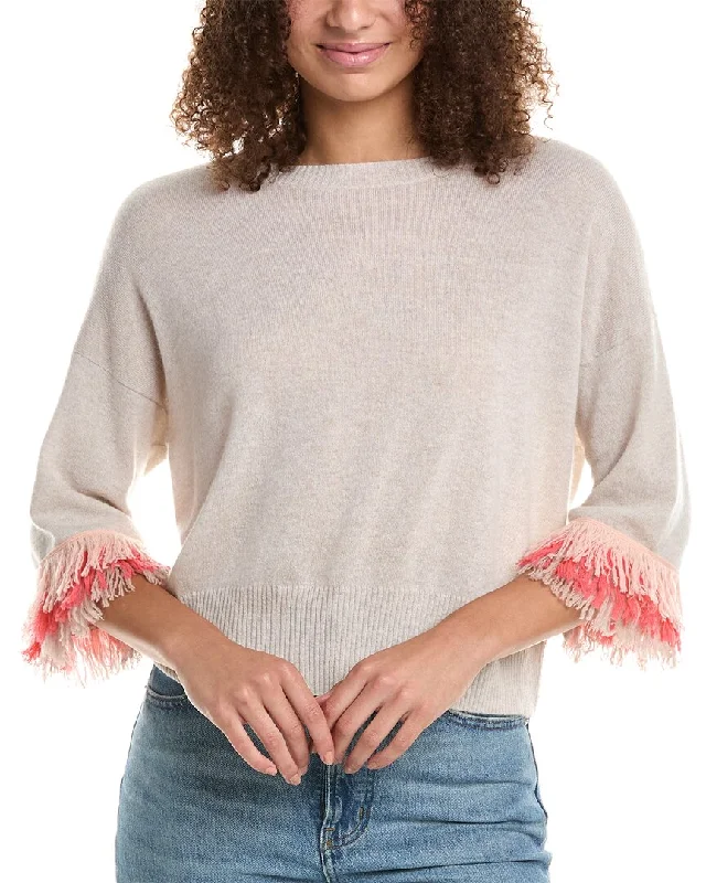 Autumn Cashmere Fringe Cashmere Sweater