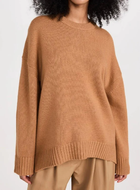 Ayden Sweater In Butter Brown