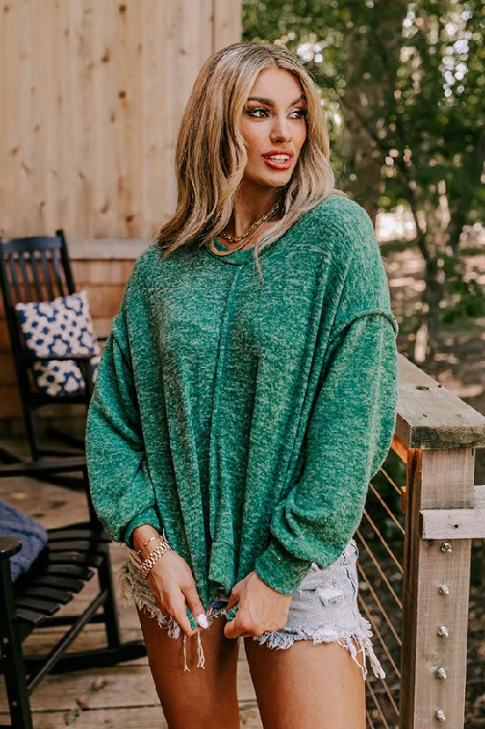 Cozy Daydream Ultra Soft Sweater In Green