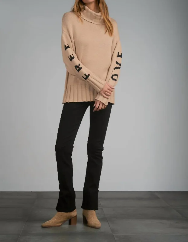 Free Love Cozy Sweater In Taupe