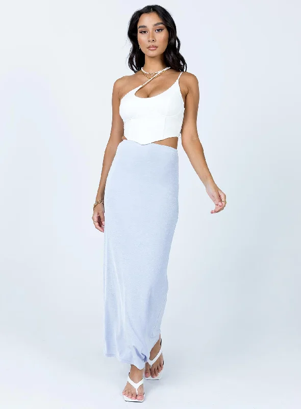 Harriette Maxi Skirt Light Blue