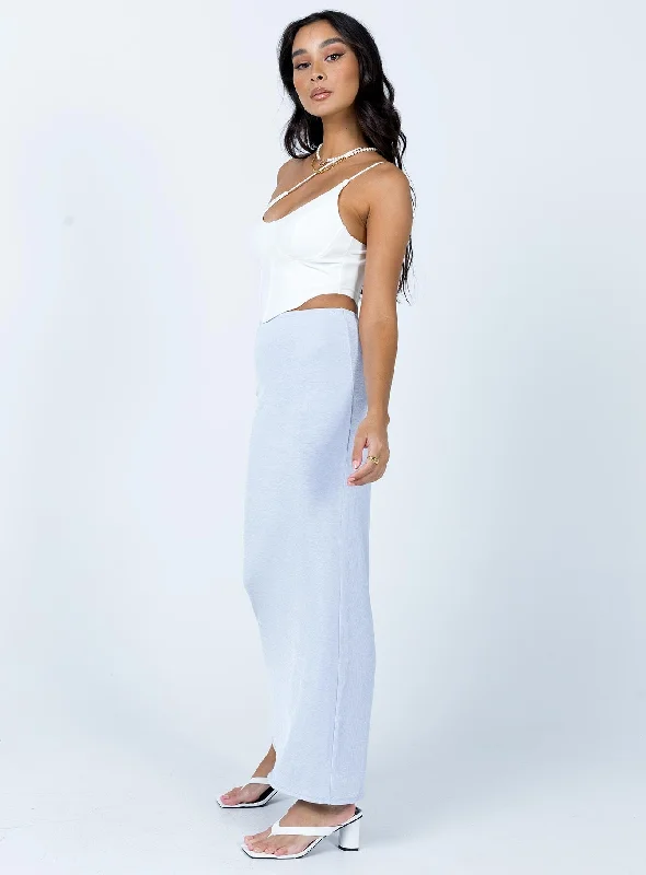 Harriette Maxi Skirt Light Blue