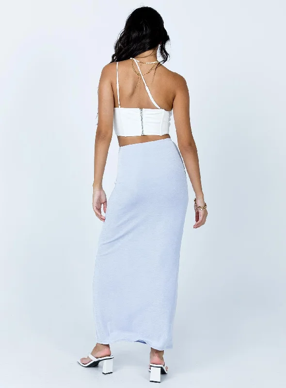 Harriette Maxi Skirt Light Blue