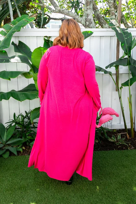 Jane Cardigan in Hot Pink