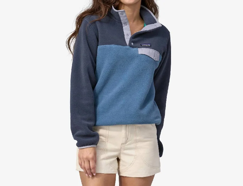 Lightweight Synchilla Snap-T Fleece Pullover In Utility Blue