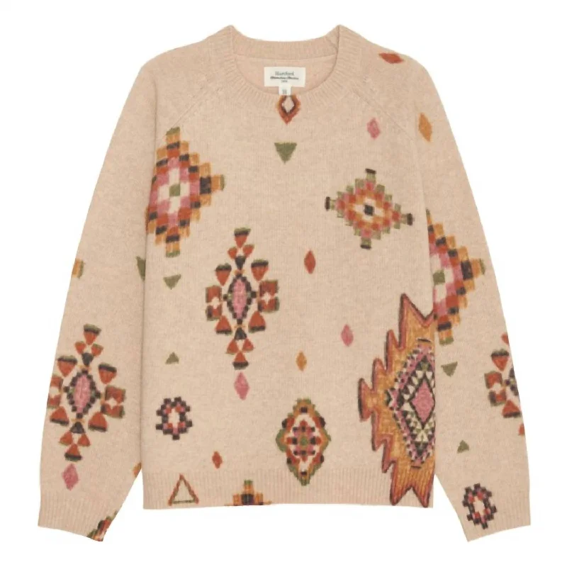 Mahalia Wool Sweater In Beige