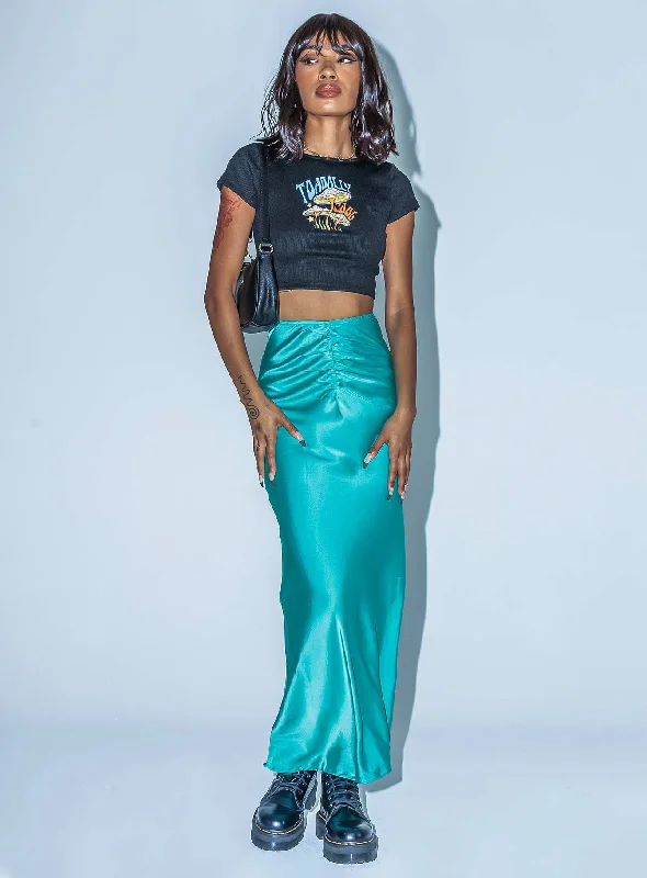 Medika Midi Skirt Teal