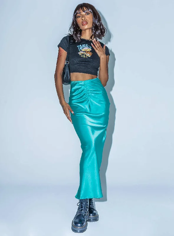 Medika Midi Skirt Teal