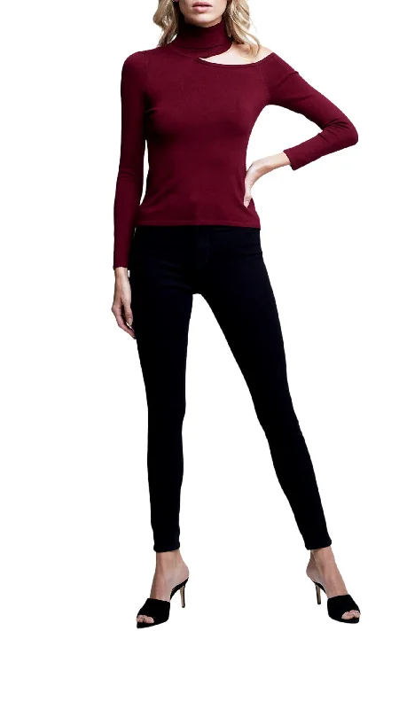 Nicky Sweater In Dark Wine