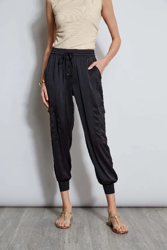 Satin Cargo Pant