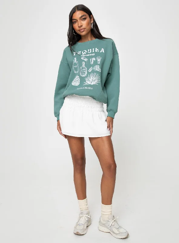 Tequila Crew Neck Sweatshirt Sage