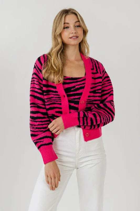 Tiger Knit Cardigan